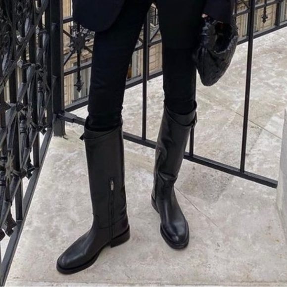 BURBERRY EQUESTRIAN RIDING TALL LEATHER BOOTS *EUC* - Picture 5 of 14